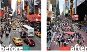 A Times Square, antes e depois