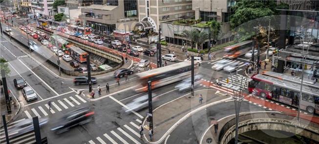 Avenida Paulista em imagem do relatório da Pesquis