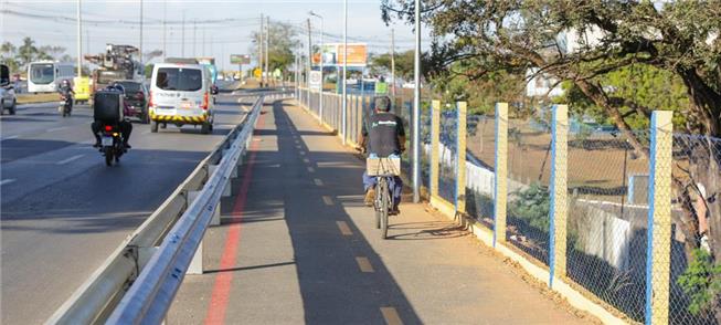 Ciclovia que liga Núcleo Bandeirante e Candangolân