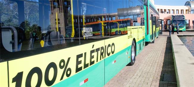 Ônibus elétricos na capital do Paraná