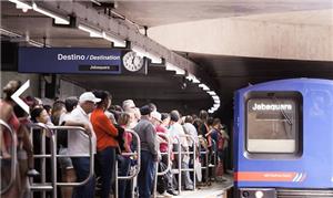 Plataforma da estação Sé do metrô