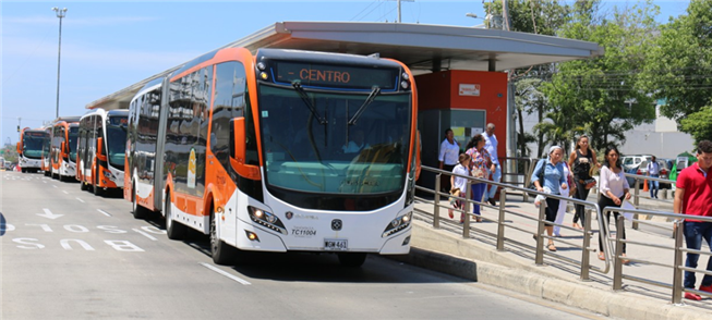 Transcaribe, o BRT a gás natural de Cartagena